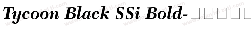 Tycoon Black SSi Bold字体转换